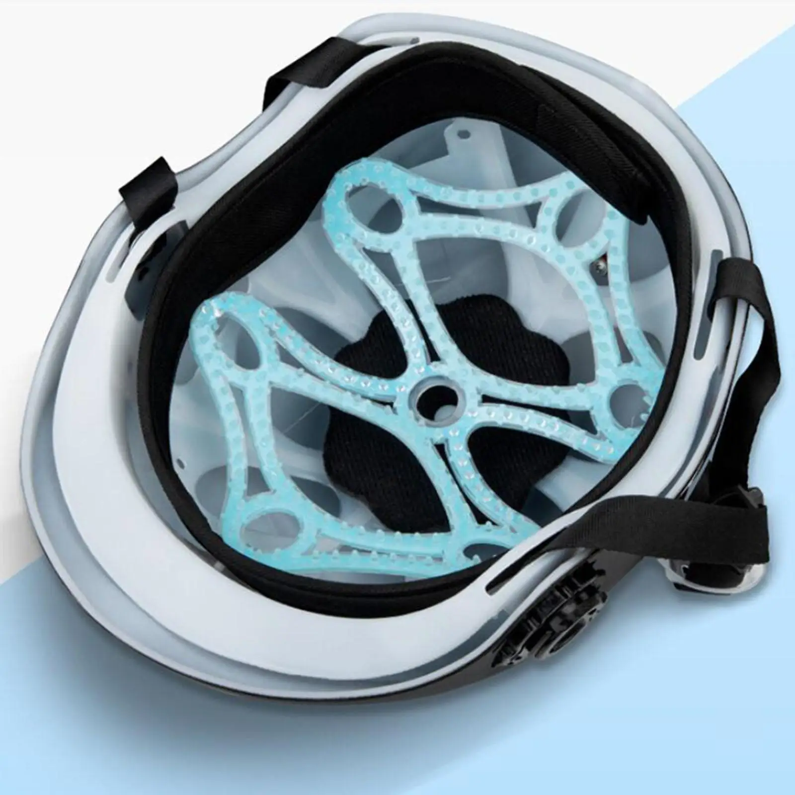 

Soft Silicone Helmet Liner Lightweight Ventilated Sweat Pad Insert Reusable for Motorcycle Road Bike Summer