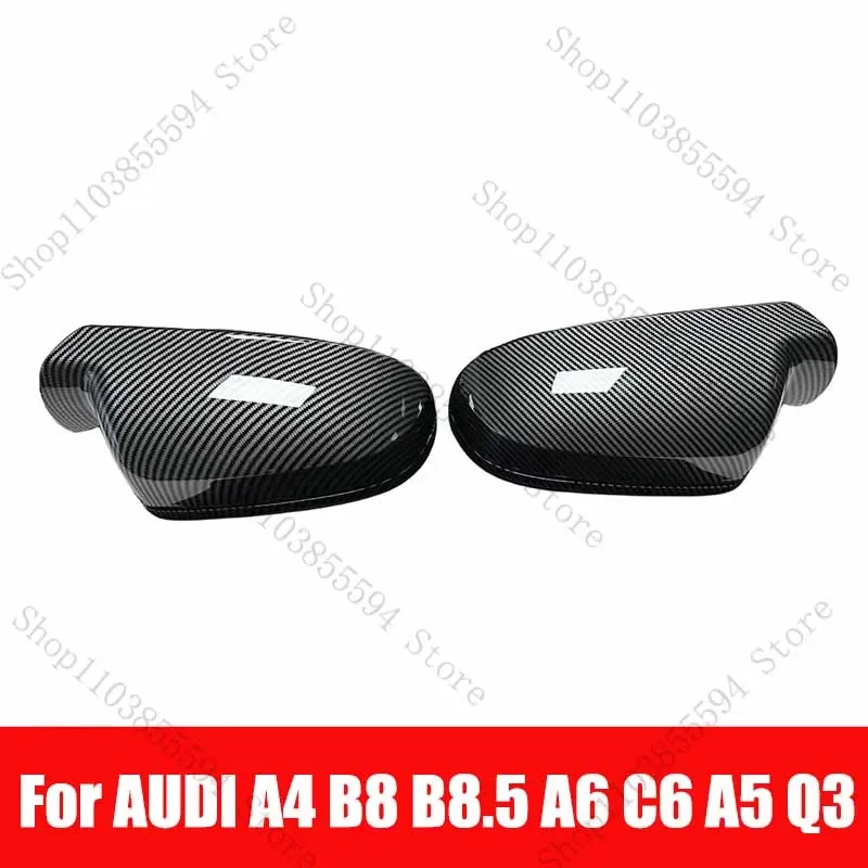 Replacement Rearview Side Mirror Covers Cap For Honda Civic 2016-2021  Accessories Carbon Fiber Gloss