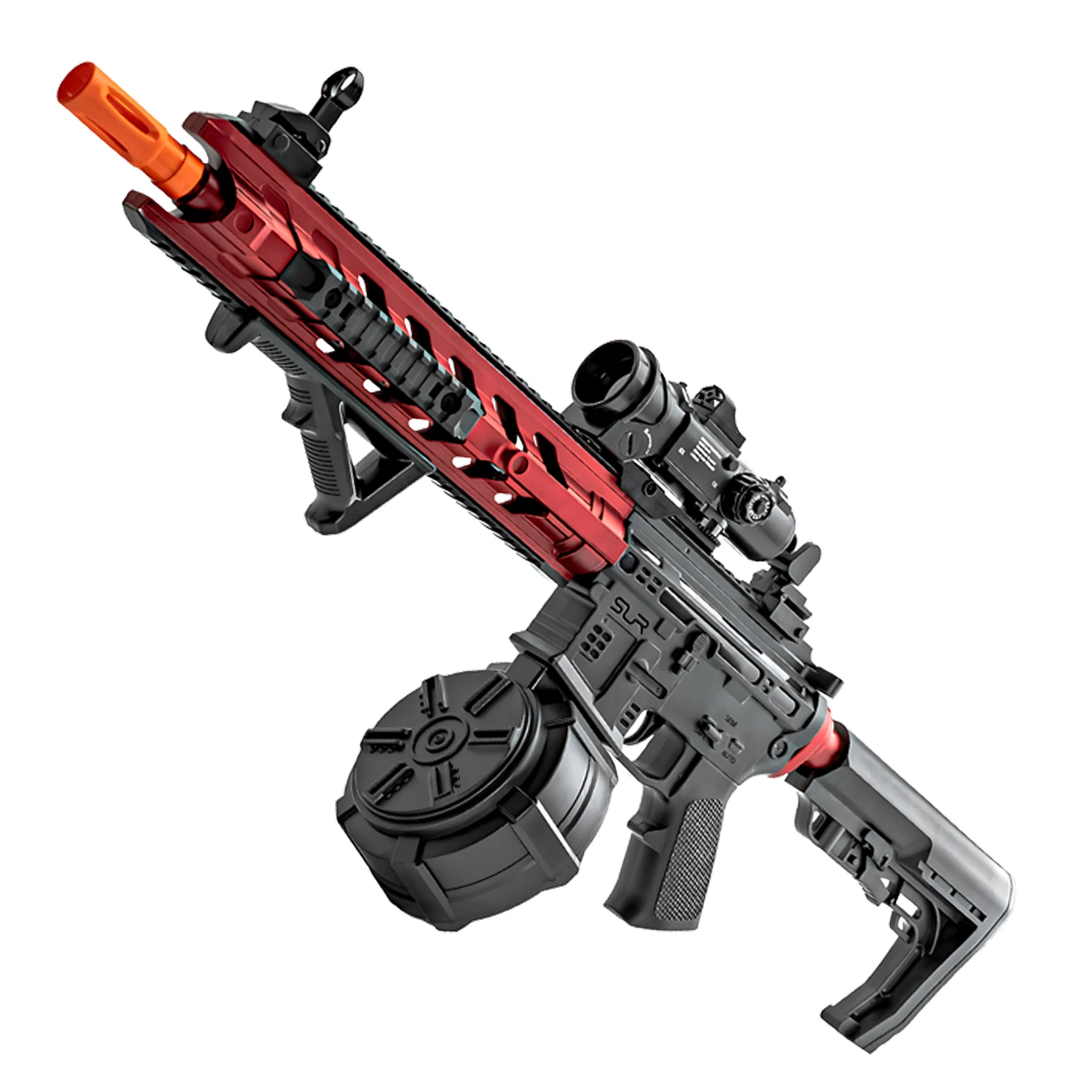 ปืนของเล่น M416 ปืนเจลบอลพร้อมตัวปล่อยกระสุนไฟฟ้าในตัว เหมาะสำหรับกิจกรรมกลางแจ้งสำหรับครอบครัว ของขวัญปีใหม่ ไม่มีกระสุน