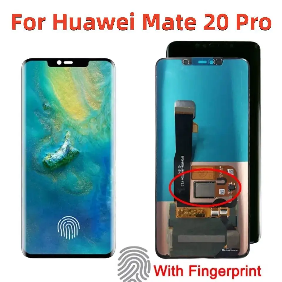 

Original 6.39'' Display For Huawei Mate 20 Pro LYA-L09 L29 LYA-AL00 LCD Touch Screen Assembly Digitizer With Frame Fingerprint