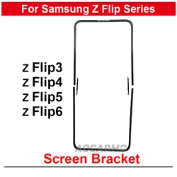 For Samsung Galaxy Z Flip 3 4 5 6 Z Flip5 Flip6 Flip4 Front Screen Stand Middle Bezel Frame LCD Display Bracket Plastic Hoder