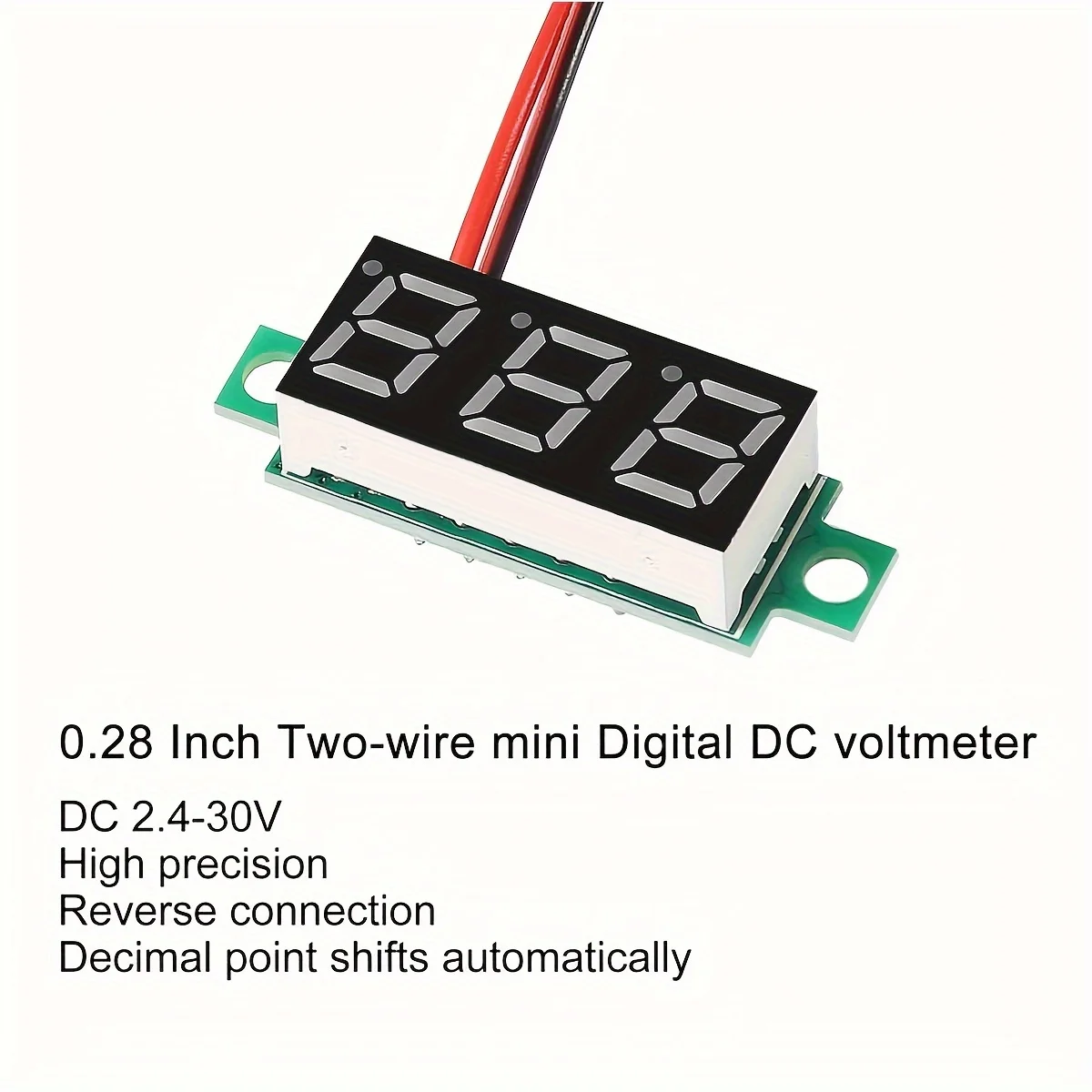 1PC Voltage Display Mini Digital Voltmeter 0.28-Inch 2.5V-40V Voltage Tester for Precise Pressure Measurement