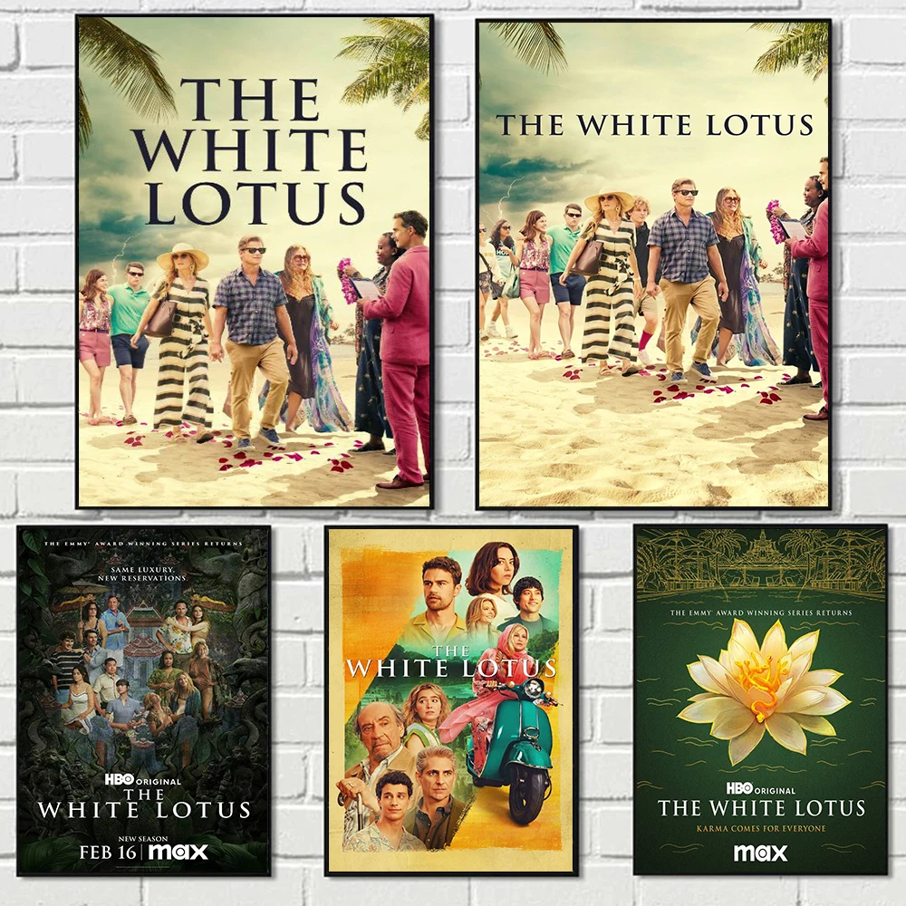 Póster de la serie de televisión The White Lotus, impresiones para dormitorio, sala de estar, decoración del hogar, imagen de programa de televisión clásico, pintura en lienzo, arte de pared