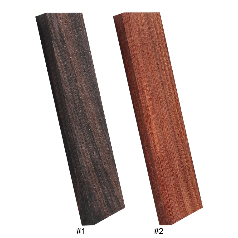 Manico per strumento Legno resistente all'usura Ponte per chitarra in legno di ebano nero Ponte per basso in legno vuoto Accessori per chitarra Materie prime