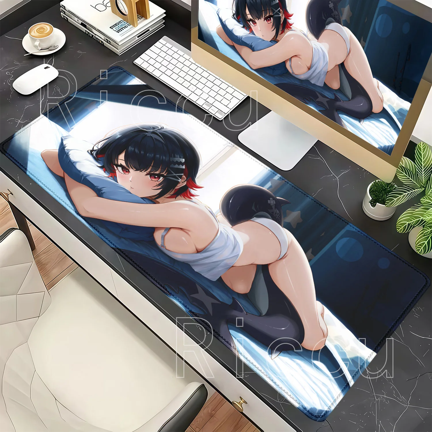 PC Gaming Ellen Joe Zenless Zone Zero ZZZ Mouse Pad Office Overlock Mousepad E-sport Keyboard Rubber Nonslip Anime Girl Desk Mat