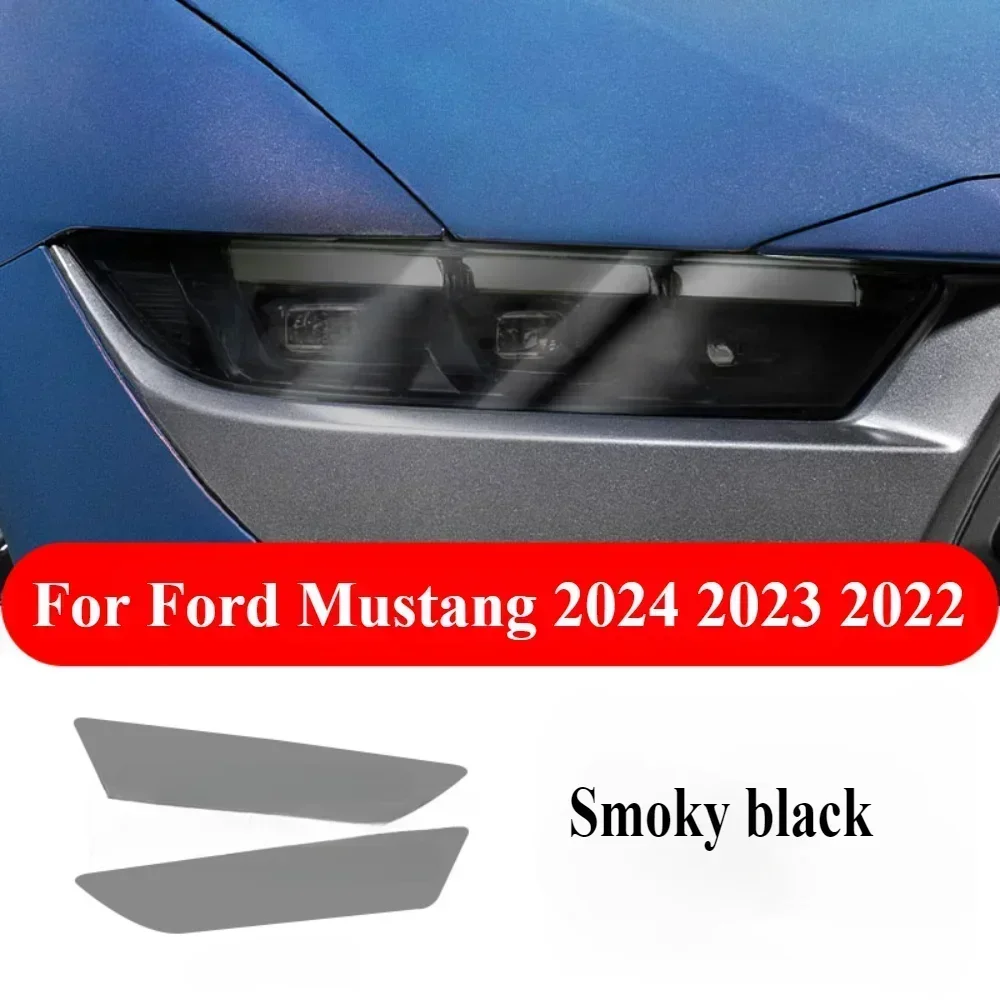 

Защитная пленка для Ford Mustang 2024 2023 2022, аксессуары для внешних фар, защита от царапин, ТПУ, PPF, ремонт против царапин