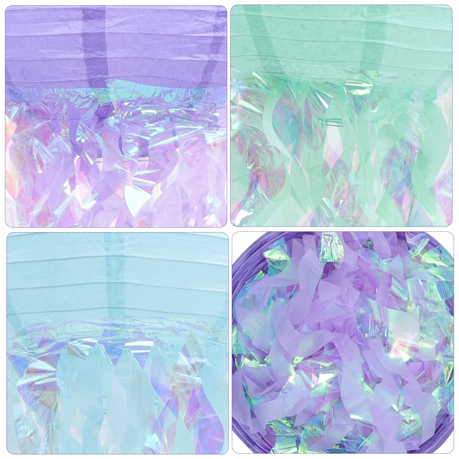 

3pcs Jellyfish Paper Lantern Durable Reusable Party Decoration Party Hanging Lantern Home Office Store Hanging Lamps