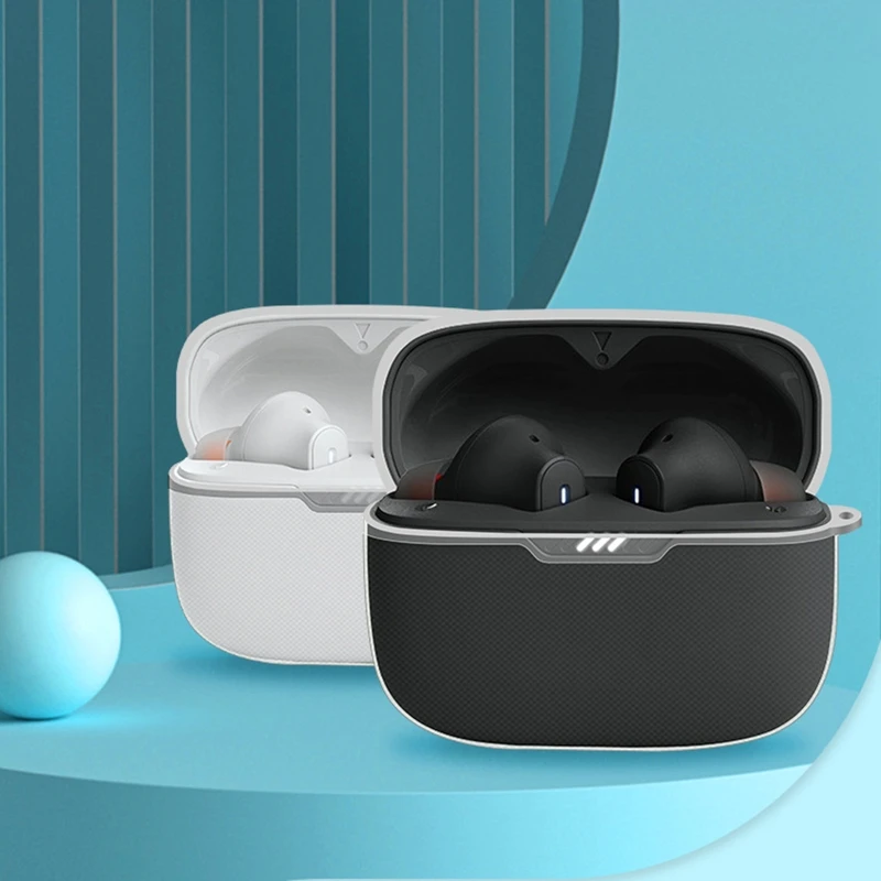 Funda a prueba de golpes para JBLTune 230NC TWS, carcasa impermeable, carcasa de silicona lavable compatible con Bluetooth, funda antideslizante