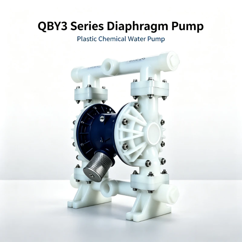 Factory Direct Sales, Industrial Grade Pneumatic Diaphragm Pump QBY3 Series Plastic Material Chemical Pump Water Pump Quality