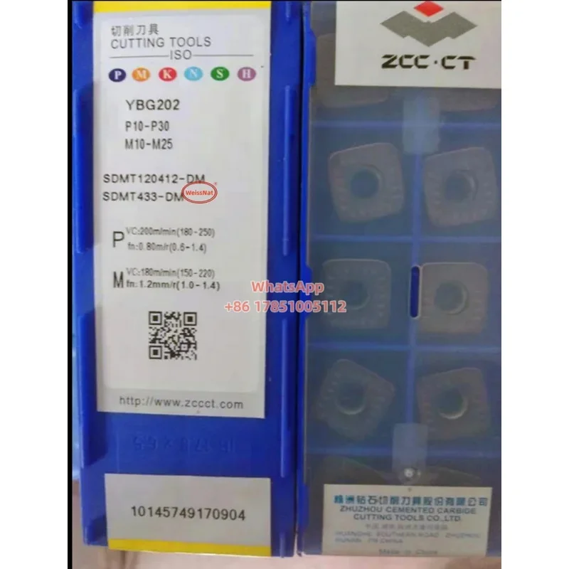 ZCC.CT SDMT06T208 SDMT09T312 SDMT120412-DM YBG202 YBG302 YBC302 YBM351 YB9320 Carbide Insert SDMT Inserts