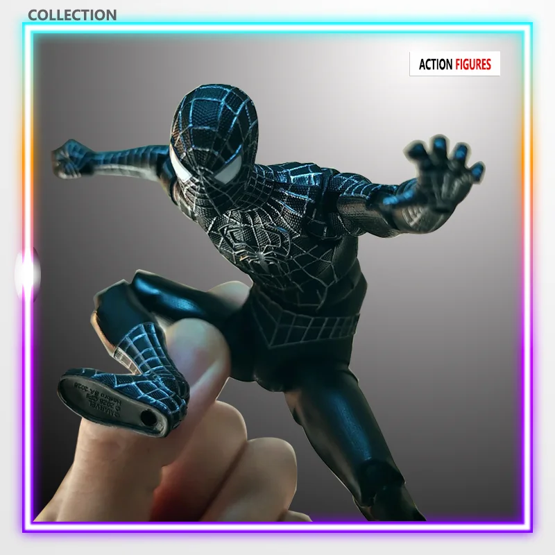 

Black Classic Toby Maguire Spider-Man Suit Can Do A Lot Of Cool Pos Playable And Movable Joint Exquisite Figure Gift Model Toys
