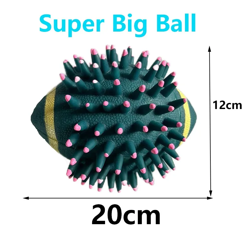 Dog Super Spike Ball Sounding Pet Big Toys Non-toxic Vinyl Balls Dog Toy For Medium Large Dog Teeth Molar Pet Accessories