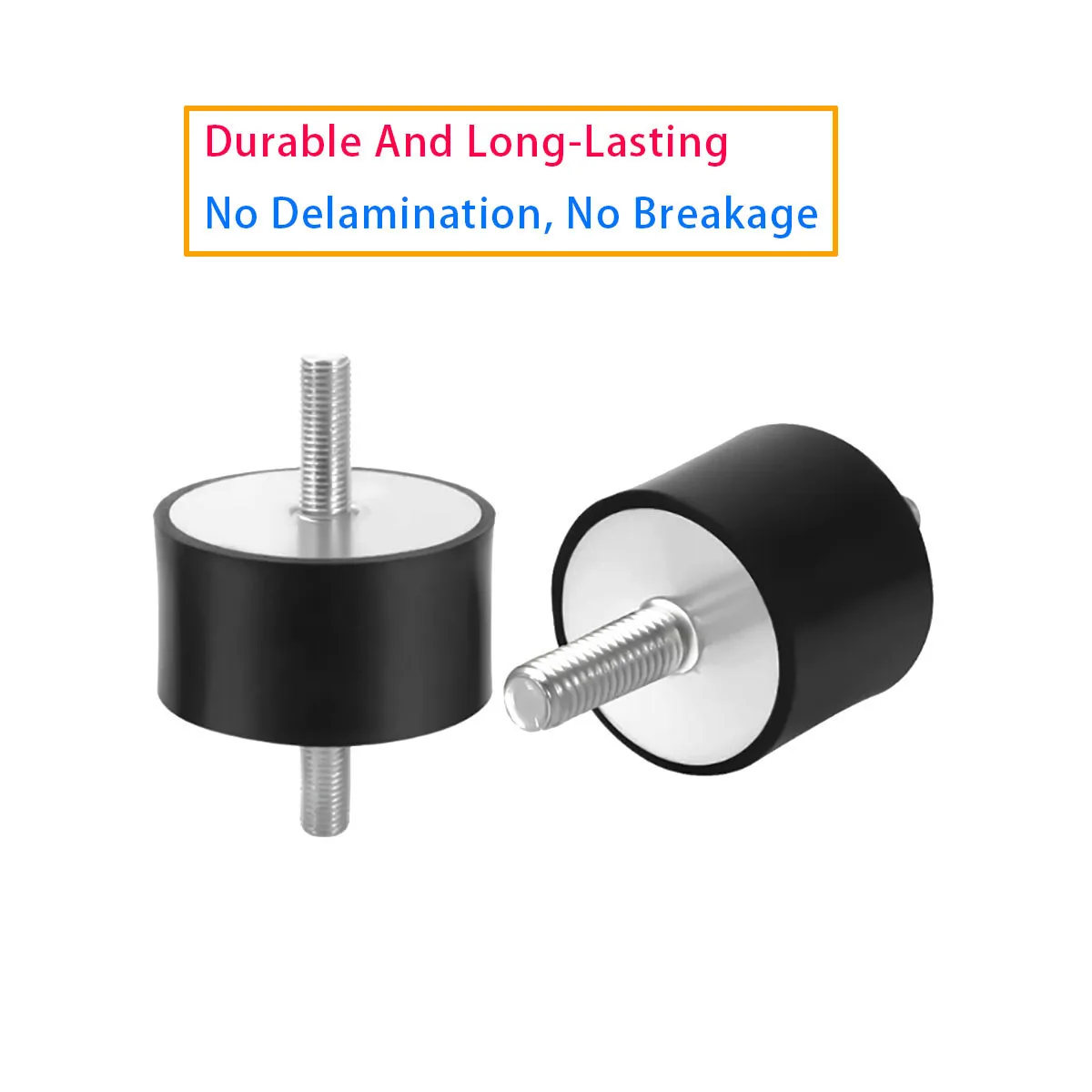 V-shaped Double Headed Threaded Rubber Mounting Seat Anti Vibration Shock Absorber M10 M12 M16 Diameter 40mm -100mm