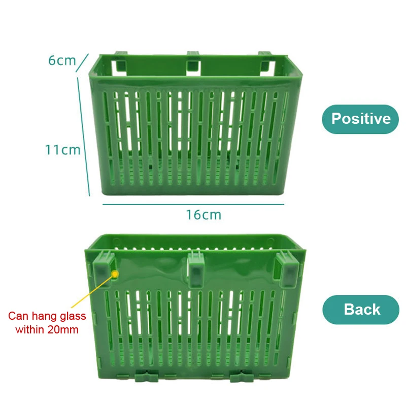 【F】Fish Tank Hanging Planter Aquatic Plant Holder Heat-resistant Hydroponic Basket Aquarium Underwater Aquatic Plants Basket - view 6