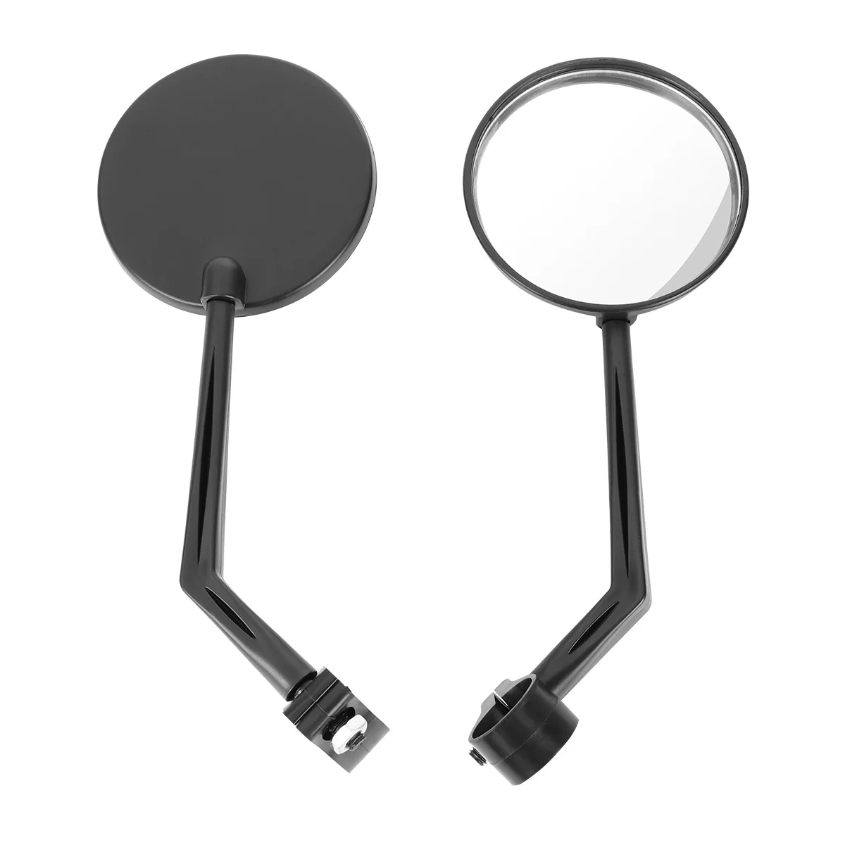

2Pcs Safety Rear View Mirror Durable Material Adjustable Angle Reflector Fast Install Bike Handlebar Rearview Mirror