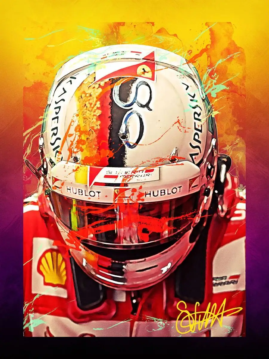 Sebastian Vettel Inspired World Map Poster  Nature  Travel Collection Wall Art Print for Home Decor