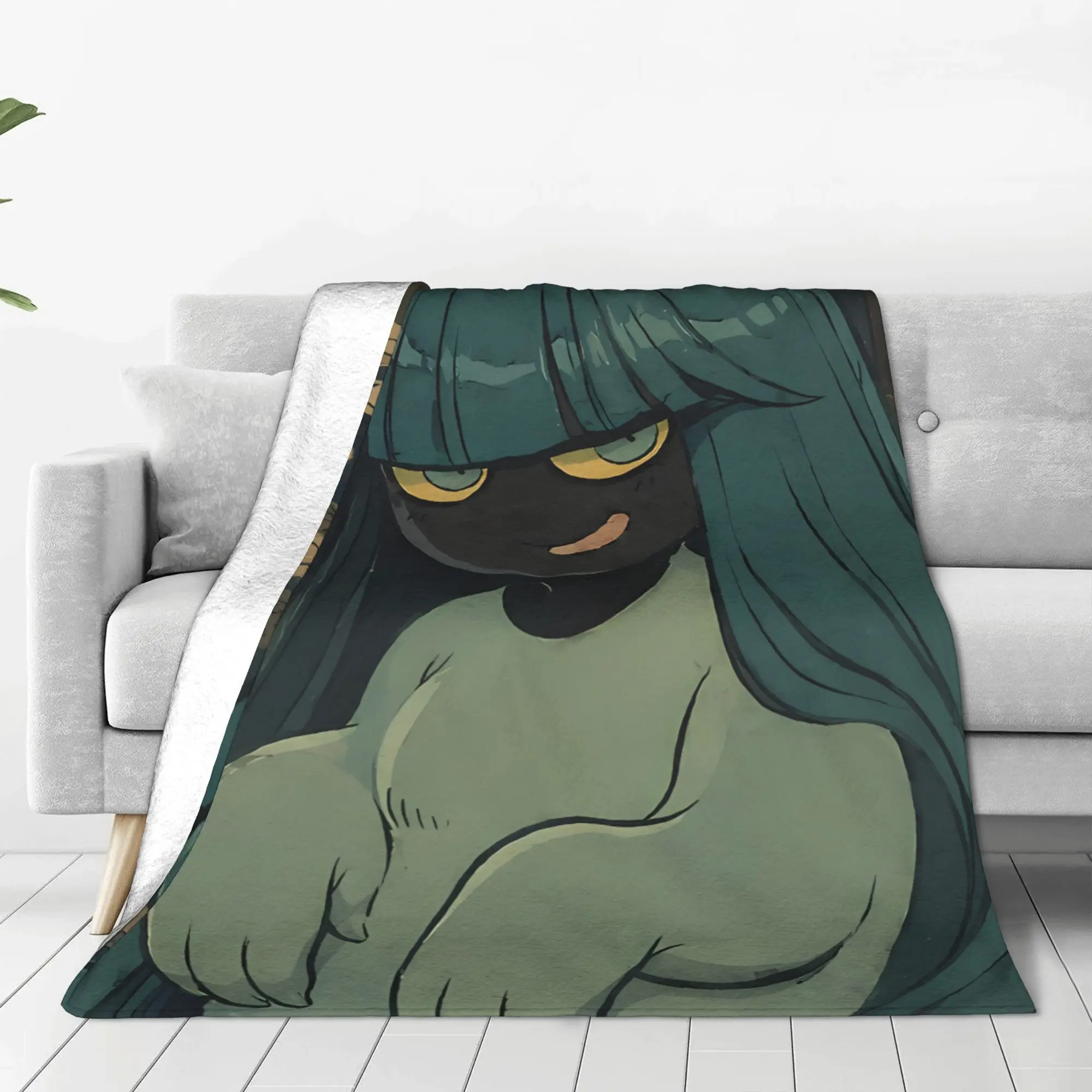 1PC Home Cute Room Decor Dark Haired Goddess Blanket Throw Blanket Hades Novelty Warm Blanket All Season