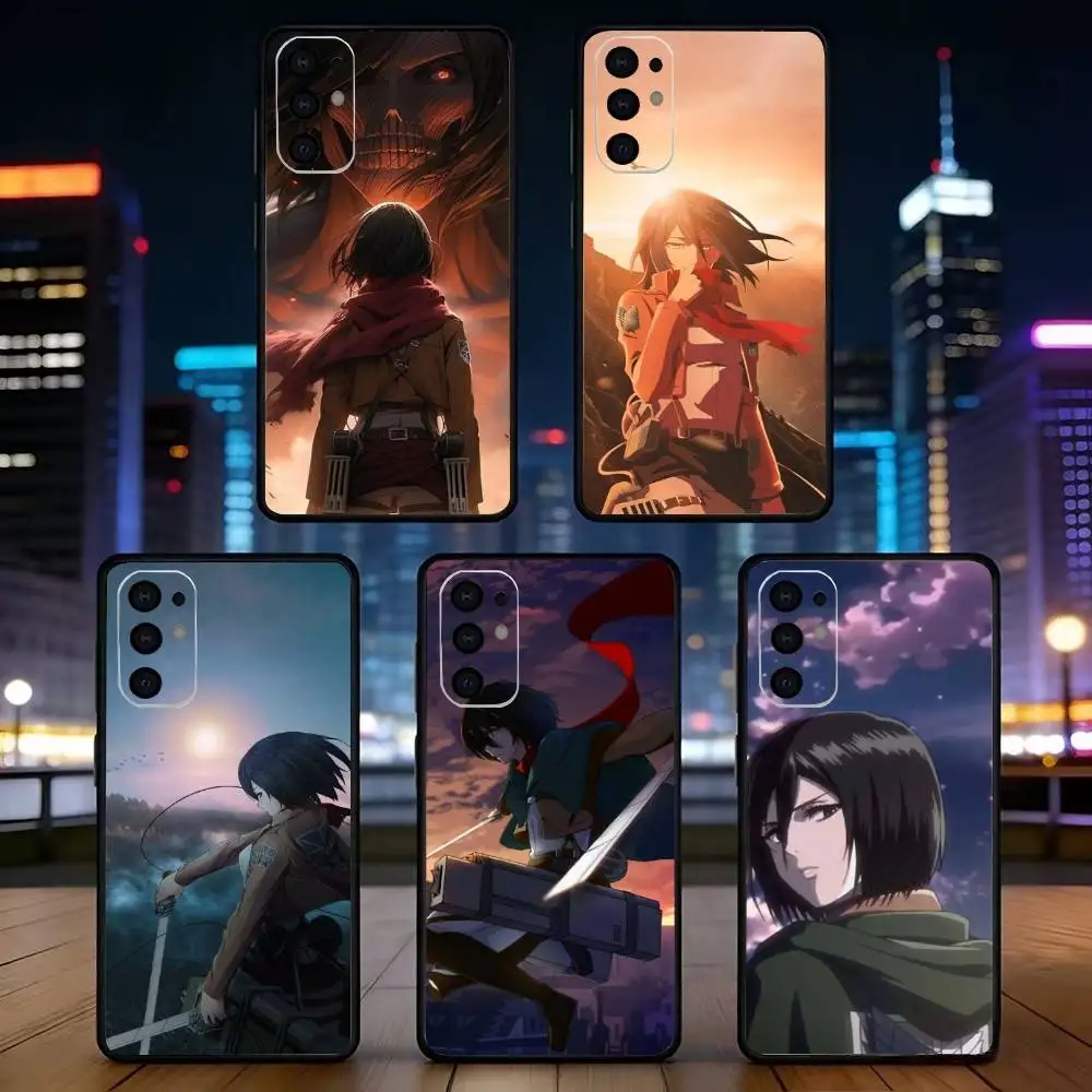 A-Attack on T-Titan M-Mikasa Phone Case For Samsung S25,S24,S21,S22,S23,S30,Ultra,S20,Plus,Fe,Soft Silicone Black Cover
