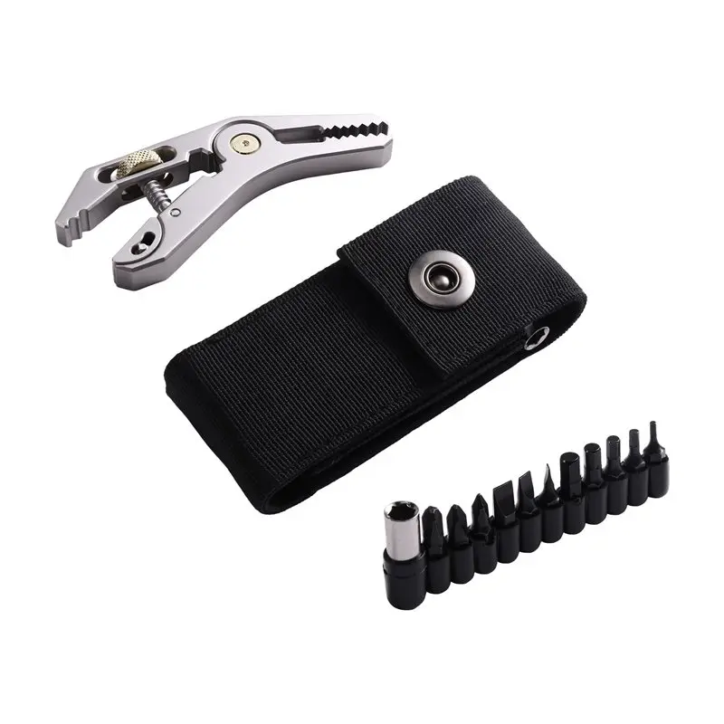 

AB46-Metal Pocket Wrench Pliers 5-In-1 Multi-Function Portable Outdoor Camping Tool For Everyday Carry DIY