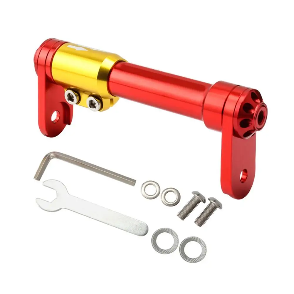 Aluminum Alloy Folding Bike Extension Rod Telescopic Easy Wheel Stand for Improved Center of Gravity during Cycling