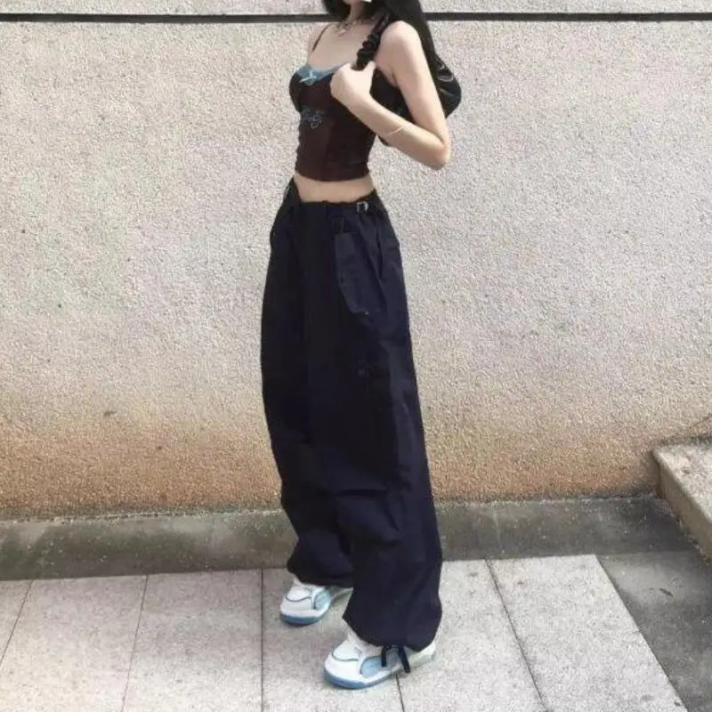 여성 섹시 핫 아메리칸 핫걸 레이스 패치워크 리본 캐미솔 탑 여성용 여름 섹시 이너웨어 슬림핏 숏 크롭 약간의 노출