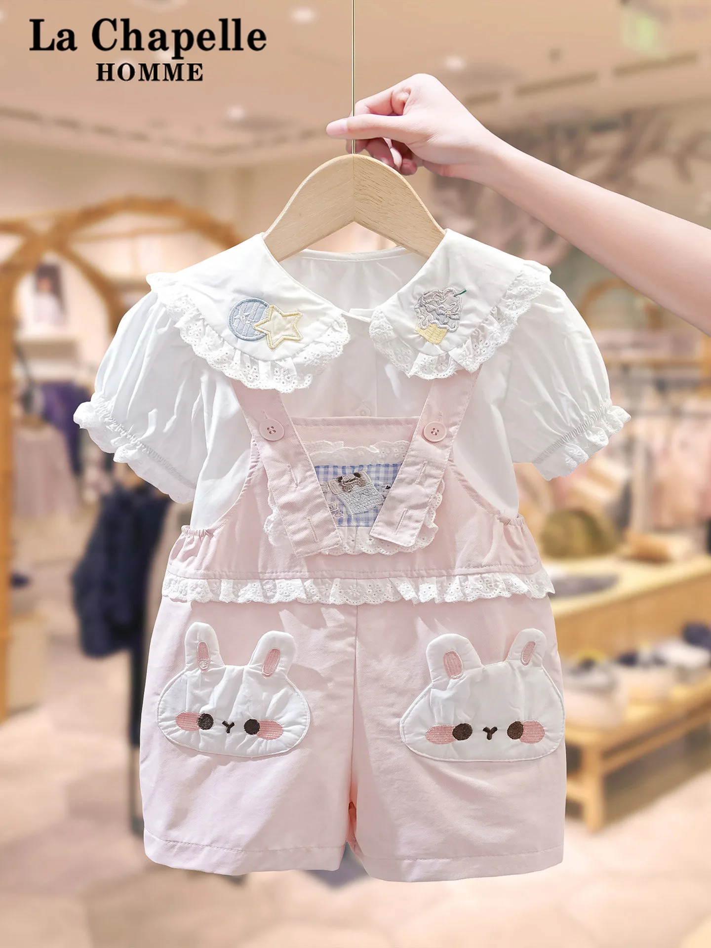la-chapelle-summer-outfit-for-girls-2026-new-style-sweet-children's-short-sleeve-overalls-two-piece-set-cute-style-lightweigh