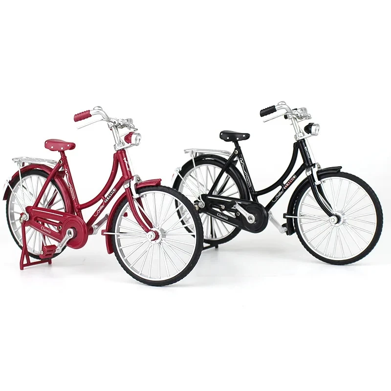 HOT 1:10 Mini Model Alloy Bicycle Diecast Finger Mountain Bike Bend Adult Simulation Collection Die Cast Gifts Toys For Boys