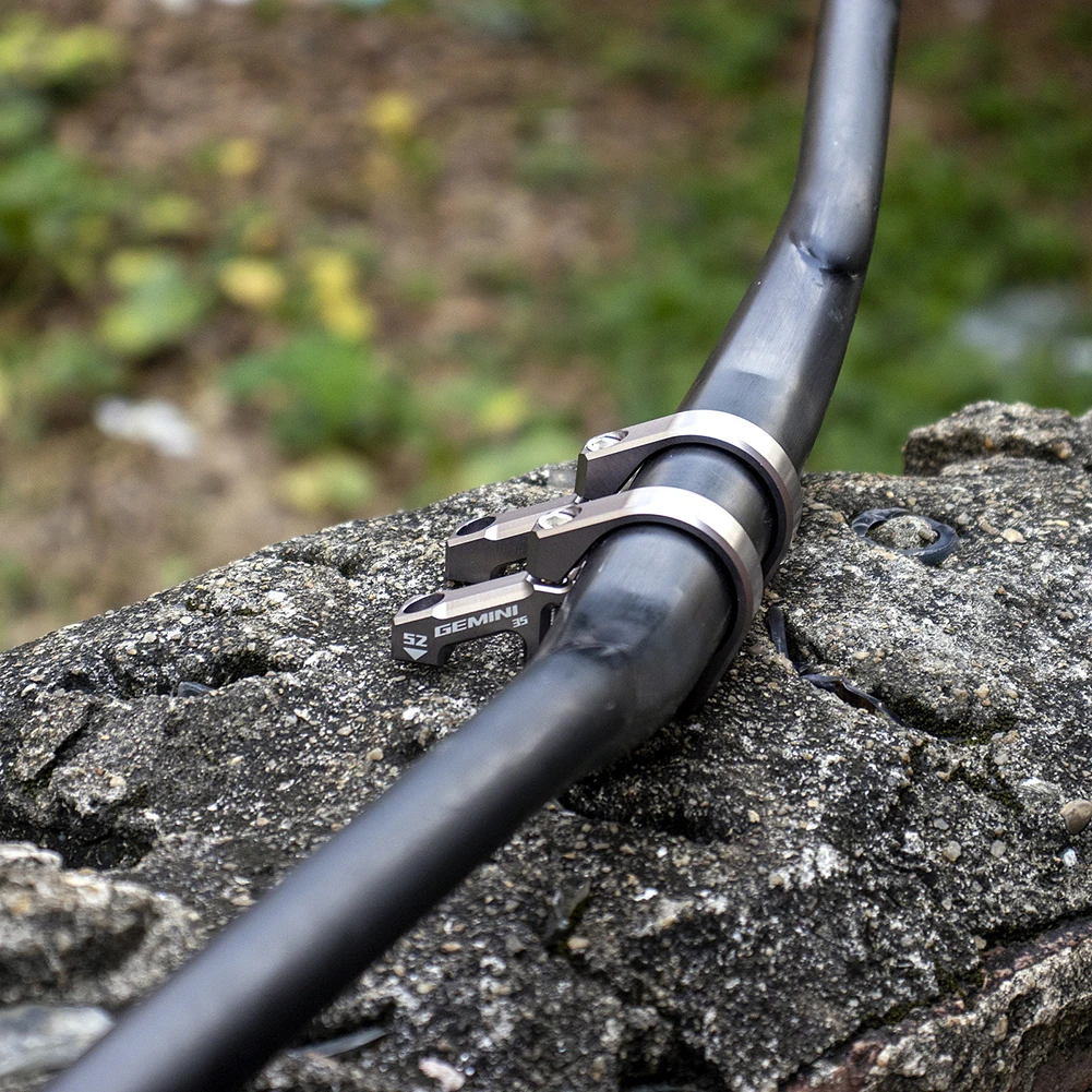 Mountain Bike Stem 2 Pcs for Dual Crown Forks Split Design Mountain Bike Stem Aluminum Alloy Downhill Bicycle Direct Mount Stem