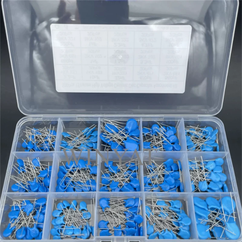 15 specifications each  20 pieces of each type 1KV 2KV 3KV ceramic dielectric sheets, high-voltage ceramic capa