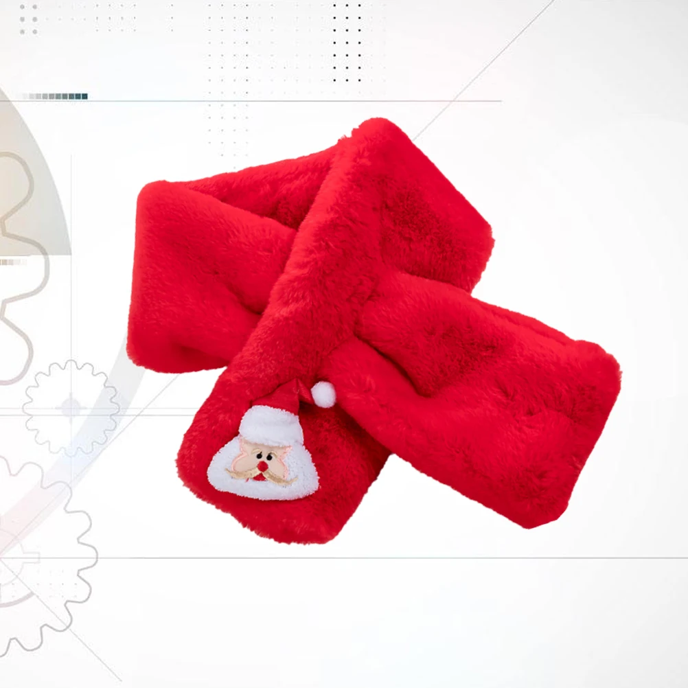 

Christmas Santa Neckerchief Neckerchief Scarf Warm Cross Winter Fashion Gifts Holiday Accessories