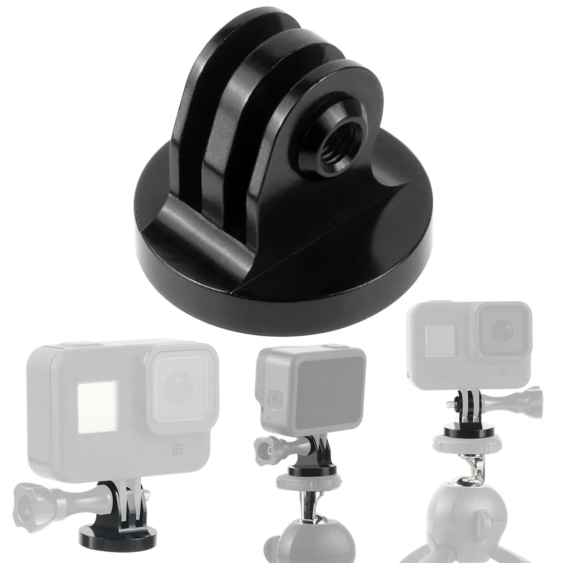 Fahrrad Kamera Halter Adapter Mini Stativ Halterung Verlängerung Fahrrad Stecker Feste Sitz Basis für Gopro 13 12 Insta360 X4 Osmo Action – Detail 19