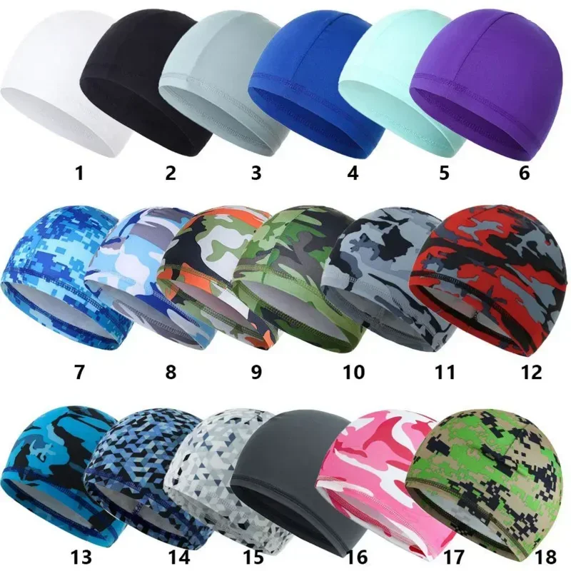 Gorros deportivos Unisex, casco de secado rápido para motocicleta, ciclismo al aire libre, montar en bicicleta, correr, antisudor, transpirable