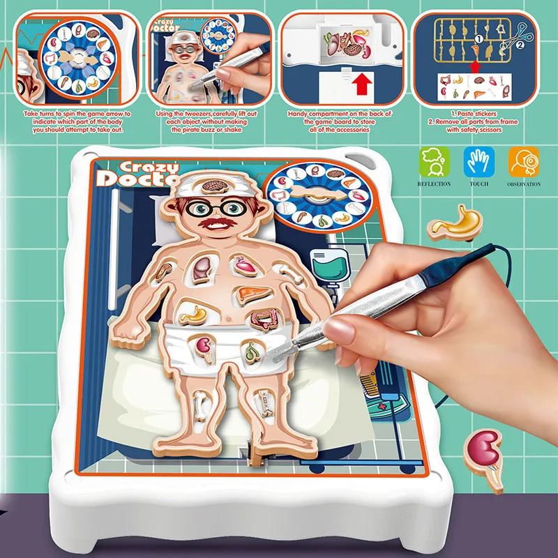 

Funny Doctor Touch Training Game Parent-child Interaction Balance Coordination Concentration Training Artifact Puzzle Board Game
