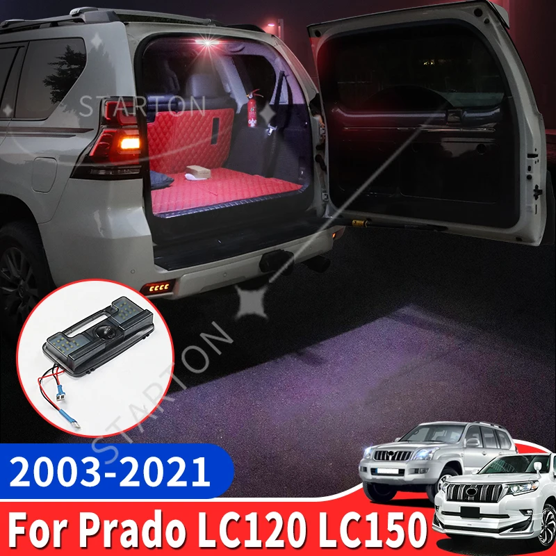 For Toyota Land Cruiser Prado 150 120 2003-2021 Upgraded  Accessories Trunk Tailgate Warning Light