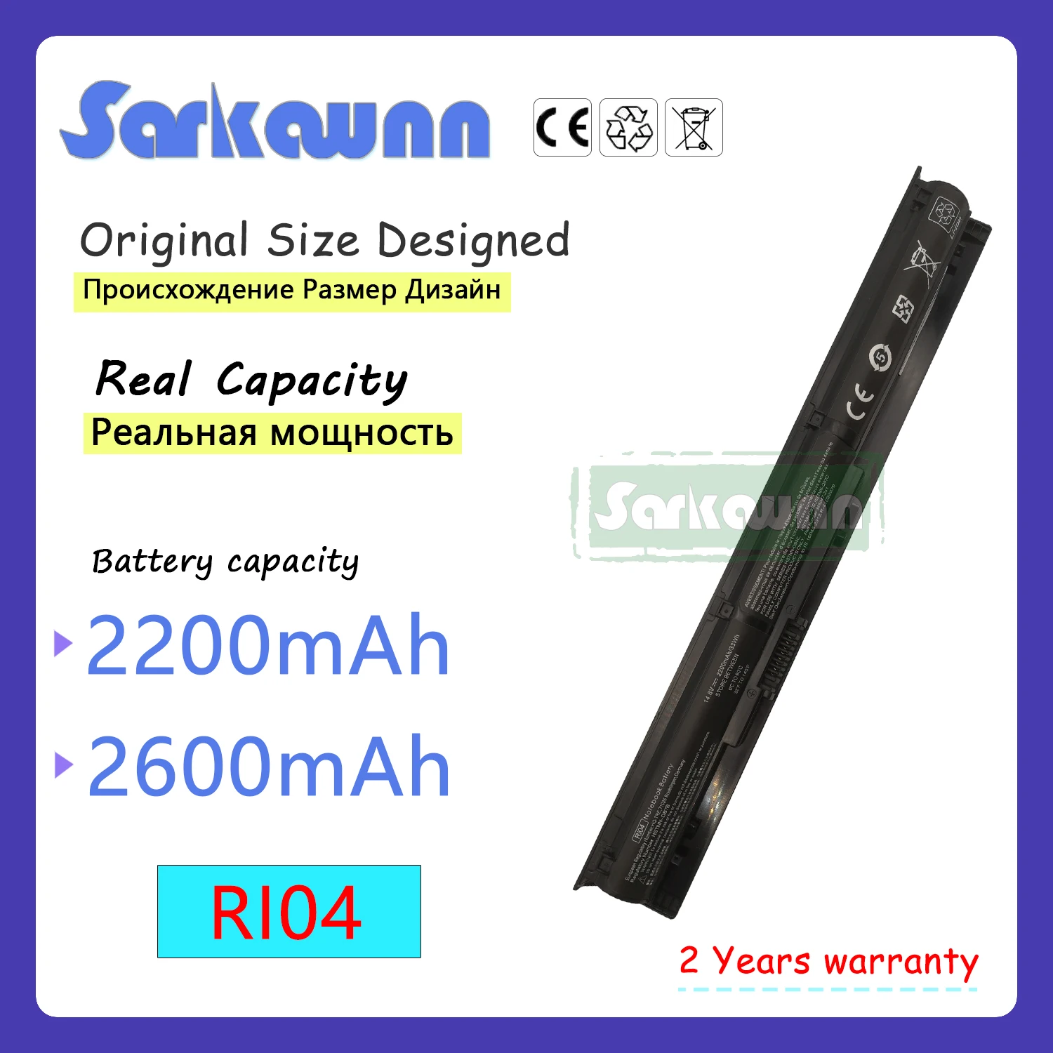 Sarkawnn-battery ri04 لأحصنة probook 450 455 وg3