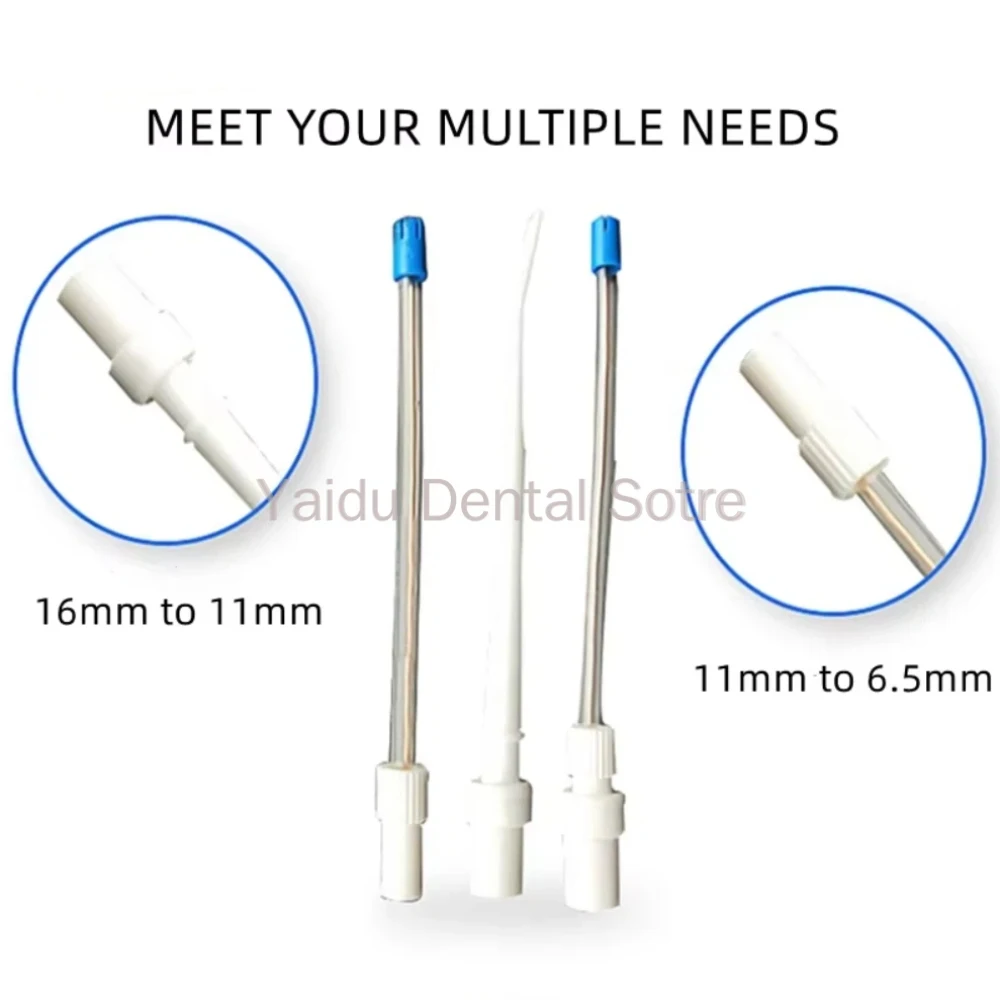 30PCS Disposable Dental Suction Tube Convertor Saliva Ejector Swivels Adaptor Tips Autoclavable Dentist Surgical Tools