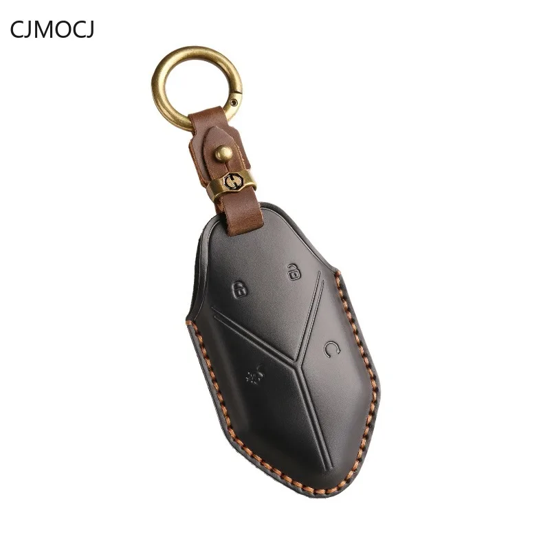 Premium Vintage Genuine Leather Key Cover Case for Formula Leopard Leopard 5 (2024 - Handmade Full Wrap Protective Key Fob Shell