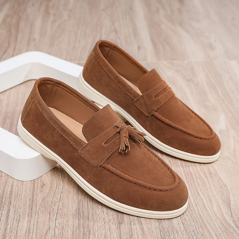 

Fashion Men's Casual Shoes British Classic Tassel Loafers Moccasins Lazy Outdoor Flat Shoes‌。