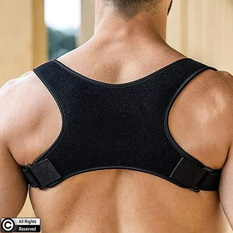 Posture Corrector Women Men Adjustable Upper Back Brace Breathable Back Straightener Providing Pain Relief Lumbar Neck Shoulder