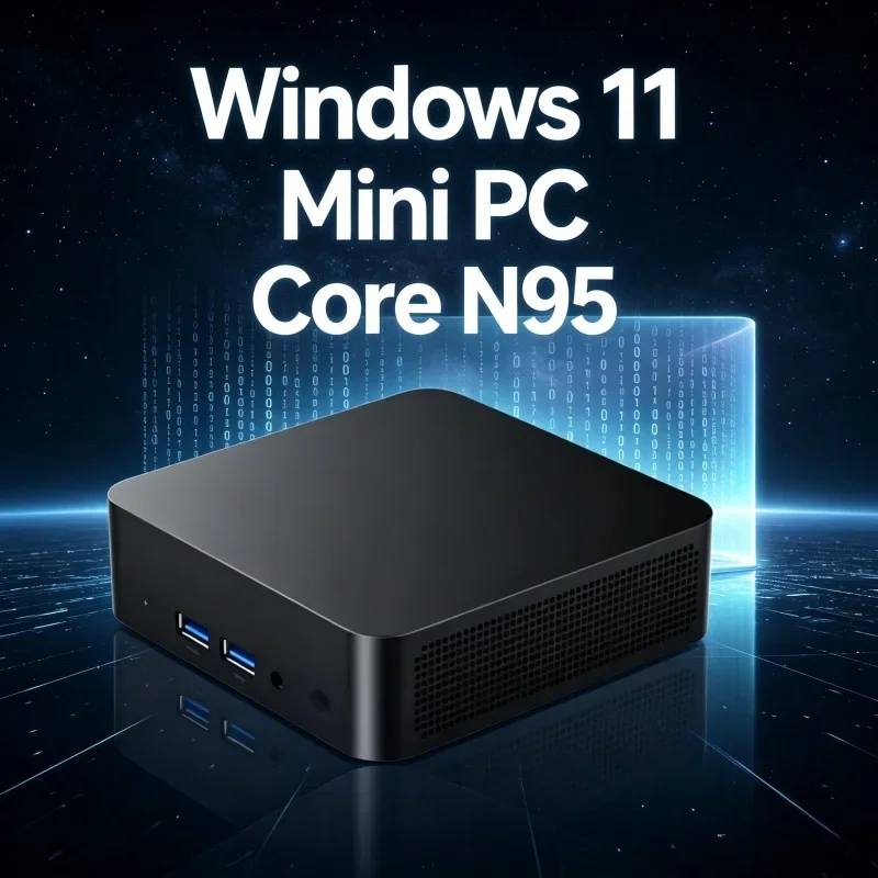 

All-in-one Function Office Gaming Mini PC Windows 11 Pro Core N95, 32GB RAM 1TB/2TB SSD WiFi6 BT5.2 4K HD sleek