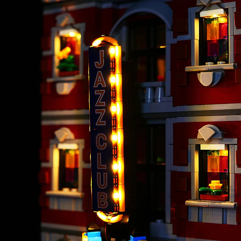 Diy LED Light Kit For LEGO 10312 Jazz Club & Pizzeria (Only LED Light,Without Blocks Model )