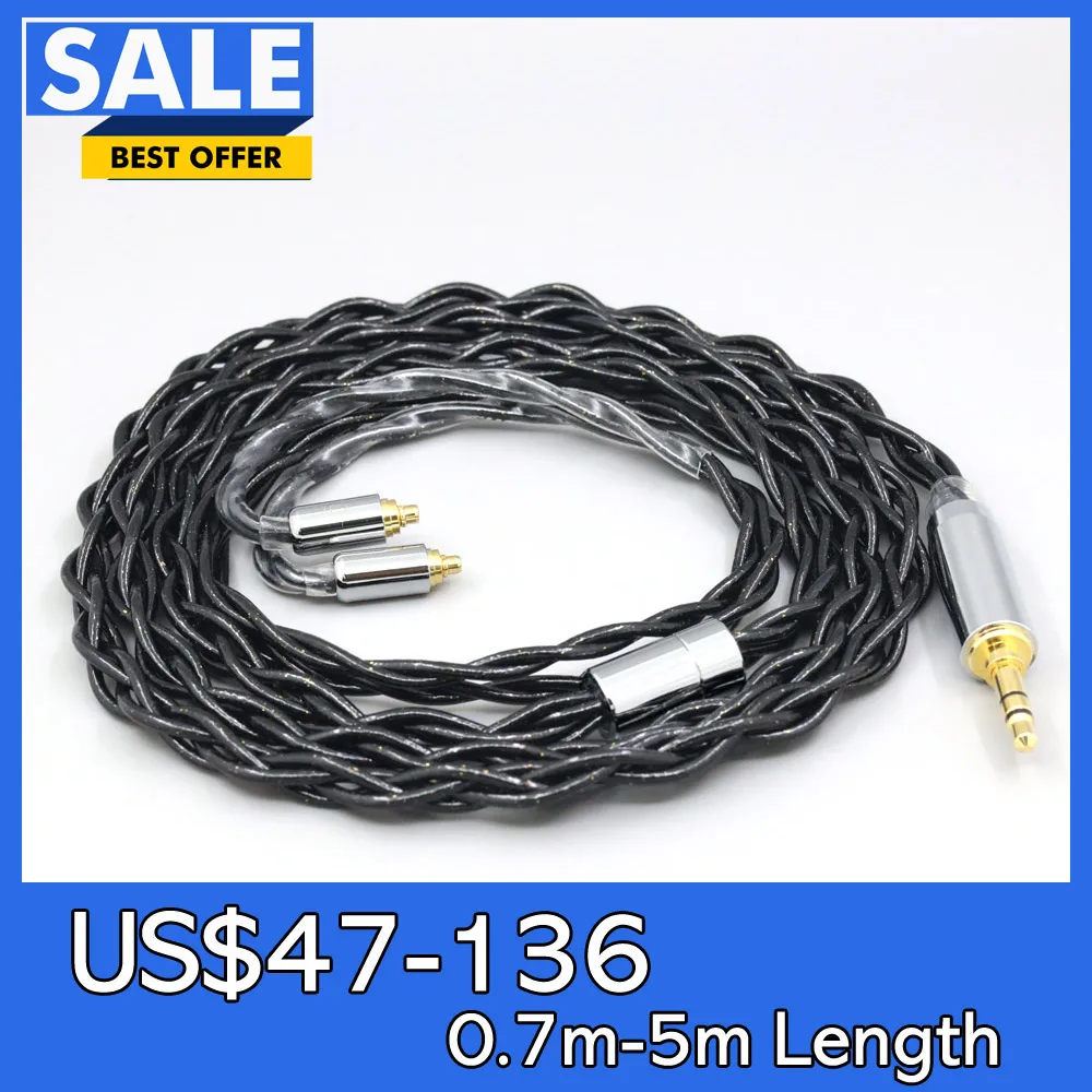 

99% Pure Silver Palladium Graphene Floating Gold Cable For AKG N5005 N30 N40 MMCX Earphone LN008341