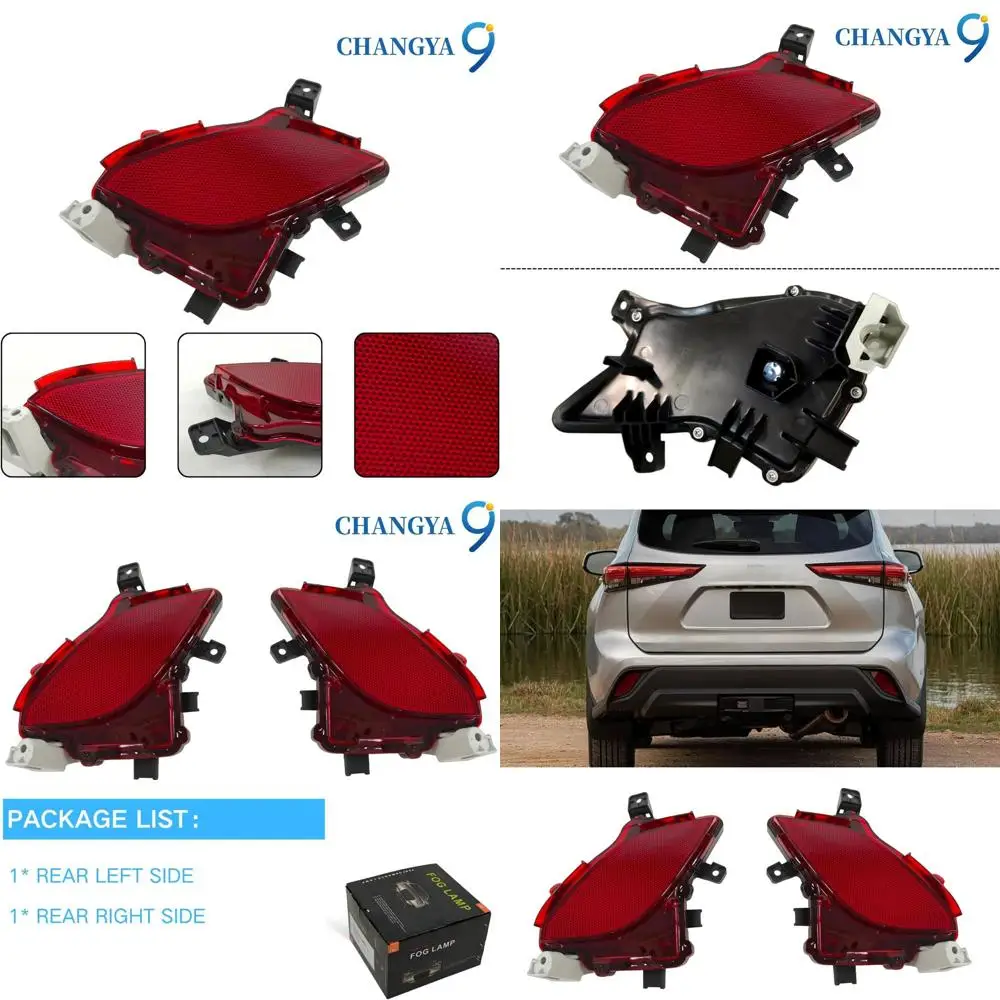 

Toyota Highlander 2020-2024 Rear Bumper Reflectors, Pair, Replacement for OEM HD21B07