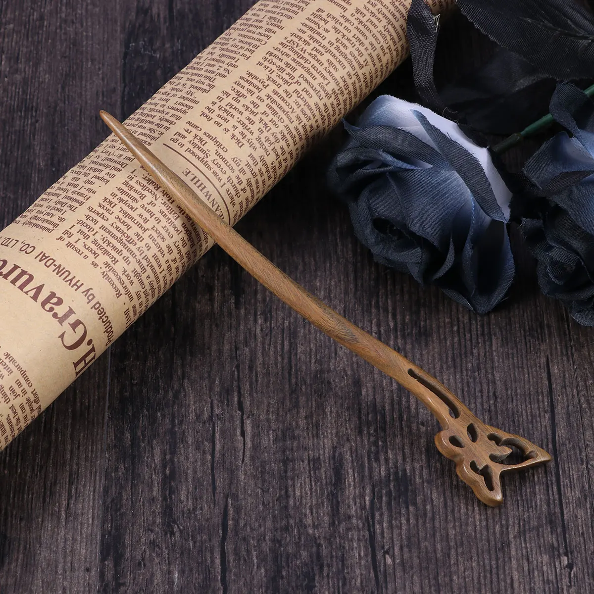 

Wooden Vintage Hairpin Retro Decorative Women Chignon Wood Hairpin Pins Barrettes Hairstyle Elegant Accessories