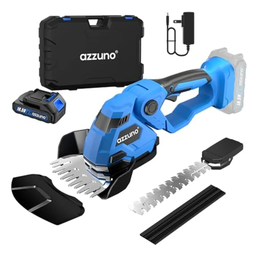 

Hedge Trimmer Cordless 2-in-1 Battery Powered Electric Hedge TrimmerandGrass Shears with Battery and Charger Included Handheld