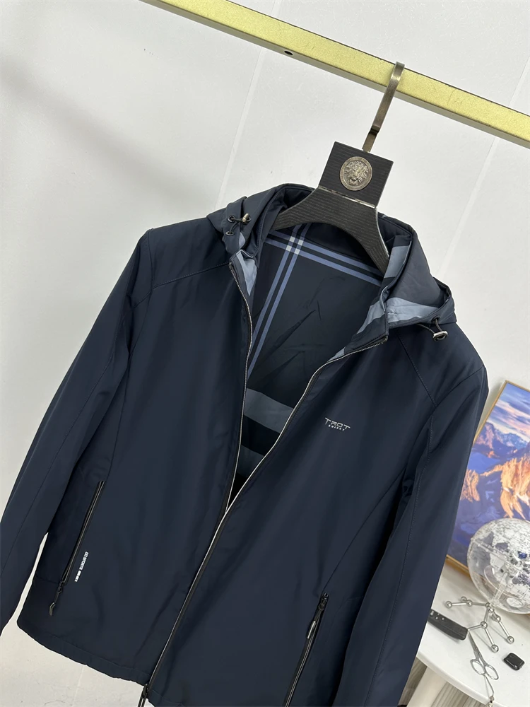 

Detachable Hat Cotton Jaet Double-Sided Wear Wool Blend Warm Cold Proof Coat Men's Faion Urban Sle Stand Fit