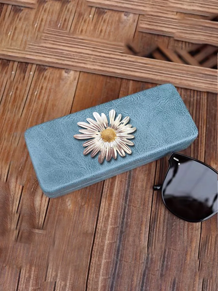 Large & Creative Sunglasses Case for Stylish Women Eyewear Cases Lively Tableaus Cherry Blossoms Decor