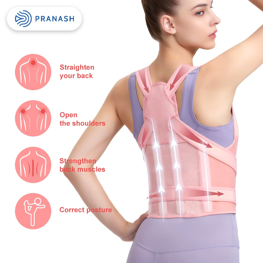 Breathable Back Brace for Posture Corrector, Dropshipping, Factory Direct Sales