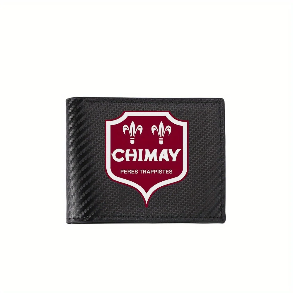 

Chimay Trapp Kui логотип fleur-de-lis мужские кошельки простые деловые современные стильные принты дизайн подарки для отца бойфренда Chri