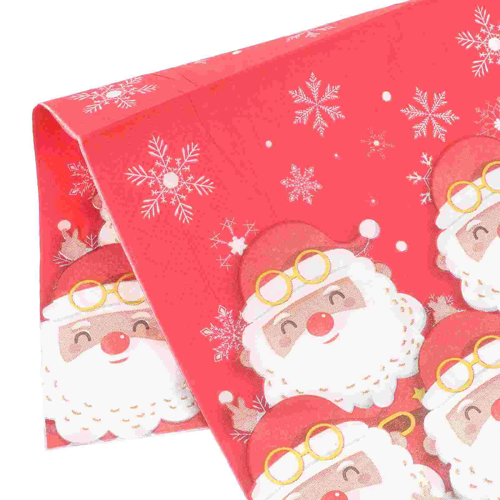 Serviettes de table en papier cocktail, essuie-mains de Noël, décoration de fête, vacances, 40 pièces